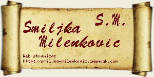 Smiljka Milenković vizit kartica